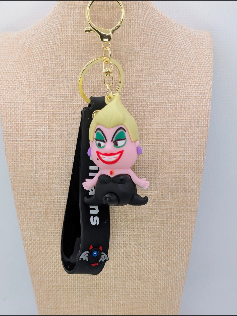 Ursella From The Little Mermaid Keychain Bag Charm